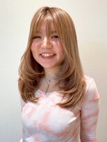 エンター 天神店(ENTER)&nbsp;髪質改善/レイヤーカット/顔周り/艶髪/ハイトーンベージュ