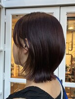 ロライマ 代官山(roraima)&nbsp;ボブウルフレイヤーチェリーピンクベージュインナーカラー