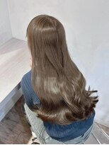 ノー バイ イオエ 西梅田(no. by ioe)&nbsp;ブリーチなしカラー/髪質改善/ミルクティーベージュ/小顔へア