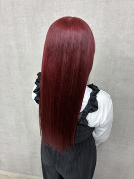 トリコ(ToricO) チェリーレッド　チェリーピンク　ダブルカラー　ブリーチカラー