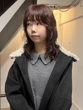 ボウ(BOW) pink brown perm