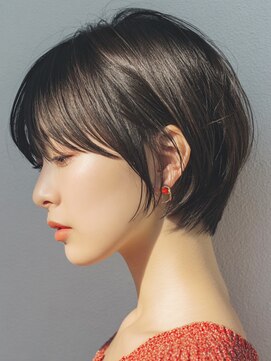 フレイムスヒュー 高崎店(FRAMES HUE) 20代30代40代★イメチェンピンクベージュ大人前髪ショートボブ*