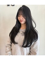 ヴィオラカラー(VIOLLA COLOR)&nbsp;レイヤー、黒髪、小倉