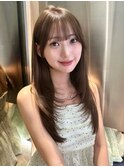 ★レイヤーカット ブリーチなしダブルカラー ベージュ