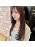【U２４中水限定】ツヤ感カラー＋似合わせカット＋TR＋指名料　￥６８００