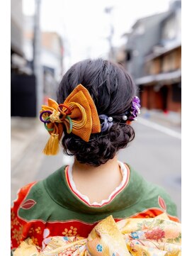 京都ヘアセット着付け専門サロン 夢館 五条店(yumeyakata) 編みこみシニヨン