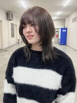 サラ 山口店(SARA)&nbsp;透明感グレージュ/ウルフカット/ナチュラルカラー/ウルフボブ