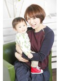 ママに大人気！★バッサリショートスタイル★子供カット無料！