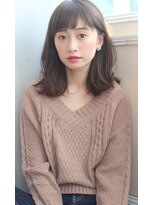 アンアミ オモテサンドウ(Un ami omotesando)&nbsp;【Unami】　ヌーディーベージュ×ラフウェーブパーマ　島田