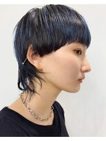 レコ 渋谷(LECO)&nbsp;マッシュウルフ　ブルーハイライト