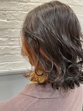 アース コアフュールボーテ 東松山店(EARTH coiffure beaute) オレンジインナーカラー