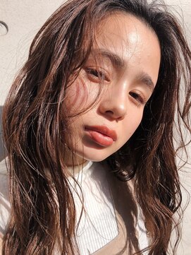 ソルトウォーター(SALT WATER) ニュアンスロング　シアーグレージュ モードヘア