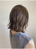 外ハネぱっつんボブ