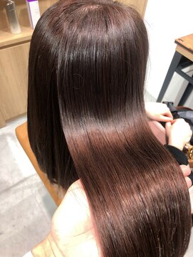 テラスヘア 新潟駅南(TERRACE hair) 【艶髪】プレミアムイルミナカラー使用コーラルピンク