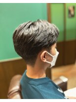 ヒロギンザバーバーショップ 丸の内店(HIRO GINZA BARBER SHOP)&nbsp;メンズ七三分け　ニュアンスパーマ　東京/大手町/丸の内