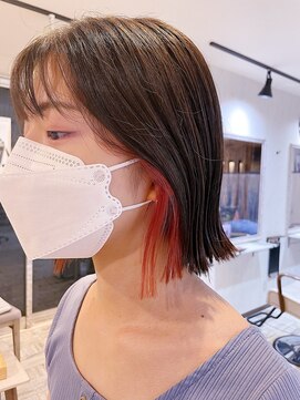 ティアラ 桜木町(TIARA) REAL SALON WORK~イヤリングカラー/インナーカラー/レッド