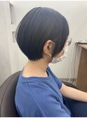 前髪あり大人ショートボブ丸マッシュショート[高崎/高崎駅]