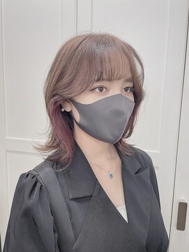 アイズ(I'z) インナーカラー×ピンク