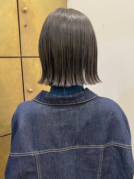 パークレーン アイス イヴェン(park lane ICI yeven) 外ハネボブ 髪質改善トリートメント 酸性ストレート ボブ 栄