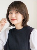似合わせカット くびれボブ ナチュラル オリーブカラー