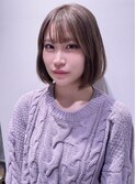 多毛さんでもまとまるすっきりボブ前髪カット髪質改善