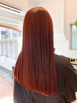 ラレイ ハラジュク(Lalei harajuku) 【ささき】オレンジカラー/レッドオレンジ/オレンジベージュ