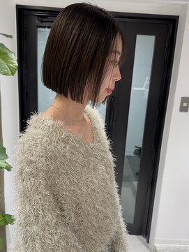 ヨーク(YOKE) 【YOKE】暗髪アッシュグレージュオリーブグレージュ大人ボブ