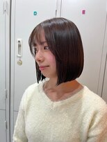 ナンバー ユアイロ 川崎(N° uairo)&nbsp;丸型卵形切りっぱなしボブエアリーロング美髪ピンクブラウン川崎