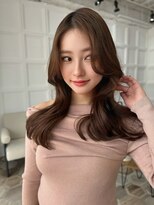 アンジェリカラボ 梅田店(ANGELICA LABO) 大人可愛い顔まわり×韓国レイヤー×トレンド×ブラウン【川又】