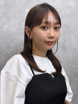 アンフィニー 銀座(ANFINI) レイヤーカット/小顔カット/くびれヘア/ウエットヘア/グレージュ