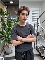 レコ 渋谷(LECO)&nbsp;オレンジハイライトスパイキーショートデザインカラー