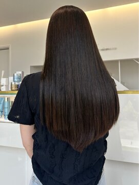 ラヴィ(Lavie) オリーブブラウン×艶髪ロング