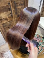 ロンドローズ 名古屋(Lond damaskRose)&nbsp;顔周り ボブ 韓国 レイヤー ダブルカラー 名駅 リタッチ 437