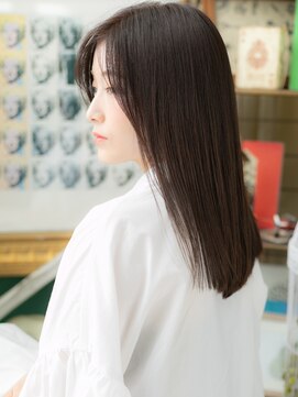 カバーヘア ブリス 川口(COVER HAIR bliss) ★小顔センターパート大人美人黒髪艶感ストレート30代40代★10