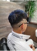 スキンフェード×メッシュカラー