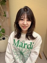 ランリ 名古屋名駅(ranri)&nbsp;【20代～30代】ツヤ髪オレンジベージュブラウン×レイヤーカット