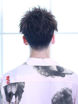 リップス 仙台annex(LIPPS) アップバングツーブロックツイスト刈り上げスパイラル