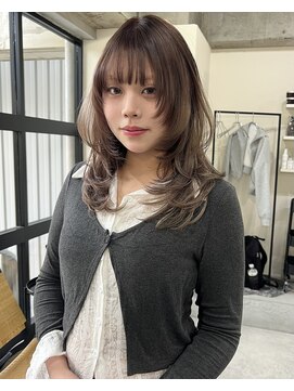 ラキングキョウト(LA KING KYOTO) ザクザクレイヤーカットミルクグレージュベージュ