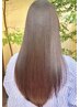 【ツヤ、サラサラ】エイジング水素ケアストレート＋カット　￥21900