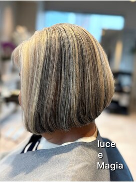 ルーチェ エ マジーア(luce e Magia.) 60代70代◆白髪の方おすすめ◆白髪いかし地毛ハイライトメッシュ
