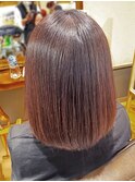 艶感ストレートボブ【寝屋川/髪質改善/白髪ぼかし】