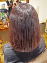 ユーシャンボール(U-CHAMBORD) 艶感ストレートボブ【寝屋川/髪質改善/白髪ぼかし】