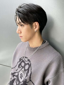 トルネード(TORNADO) メンズカット センターパート 韓国 ビジネスマンにも A0724