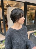 別府ショートボブ顔まわりレイヤーカット髪質改善カラー30代