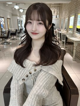 フォルテ 表参道店(FORTE) くびれヘア/アプリコットオレンジ/ハイライトカラー