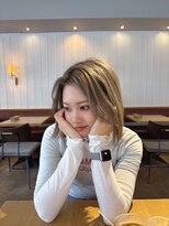 ハンナ 札幌(HANNAH)&nbsp;オリーブグレージュ　縮毛矯正　ストレート　くびれヘア　夏