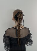 【ヘアセット】カチモリ×編み下ろし×リボン