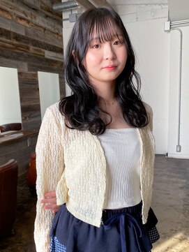 ヘアークラフト(Hair Craft) くびれパーマ×ブルーブラックウェーブ/デジタルパーマ