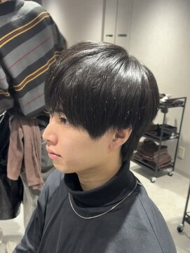 テクト バイアッシュ 吉祥寺店(Tect by Ash) メンズシースルーラウンドマッシュウルフツーブロック刈り上げ