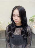 hana/韓国風カット/ブリーチなし/地毛風カラー/髪質改善カラー